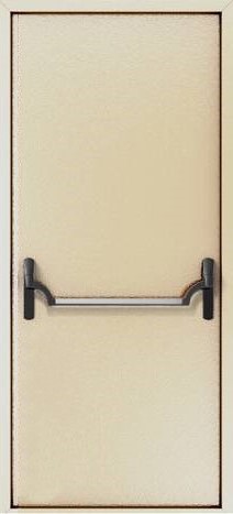 Металлическая однопольная дверь OP-1534 порошковое напыление с двух сторон, цена 28 050  руб.