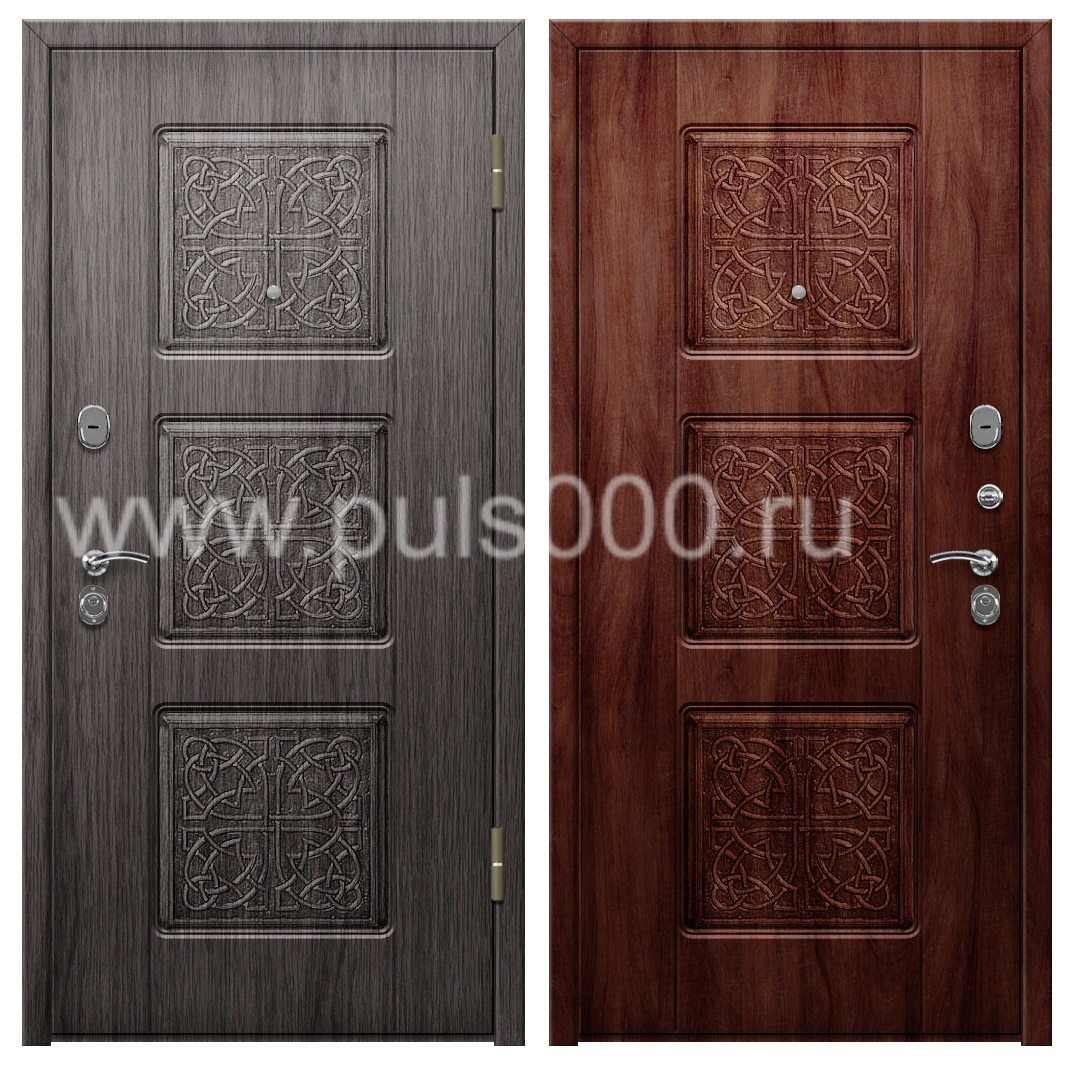 Металлическая наружная дверь в коттедж PR-1010, цена 46 200  руб.